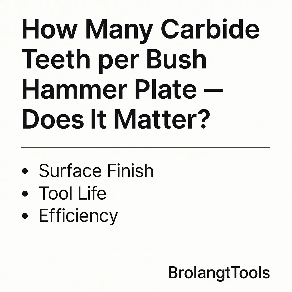 How Many Carbide Teeth per Bush Hammer Plate — Performance Insights by BrolangtTools