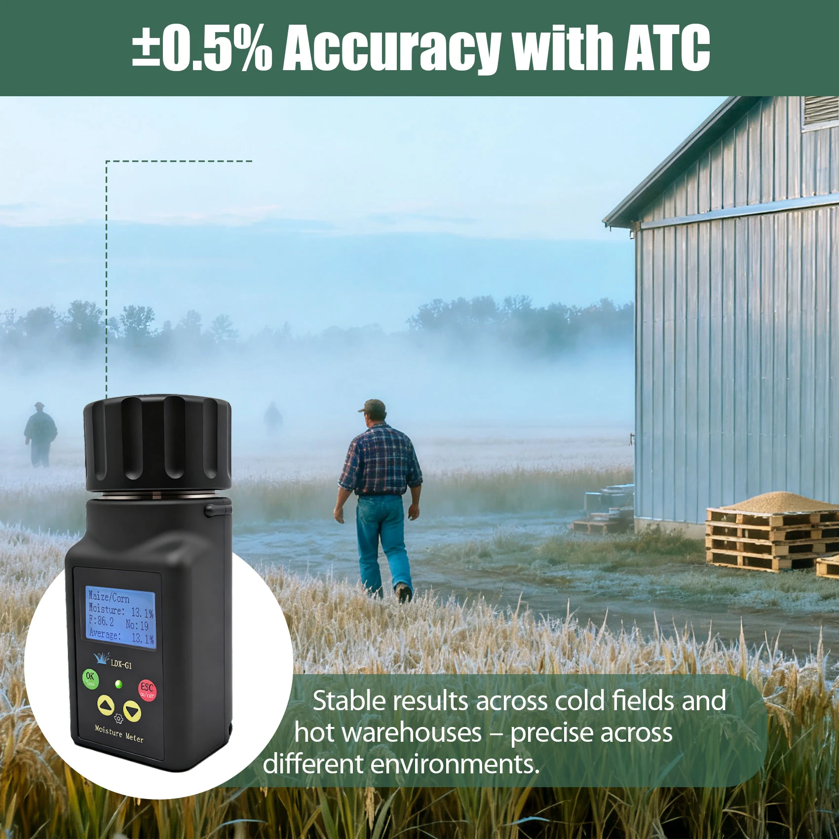 Grain Moisture Meter view 2